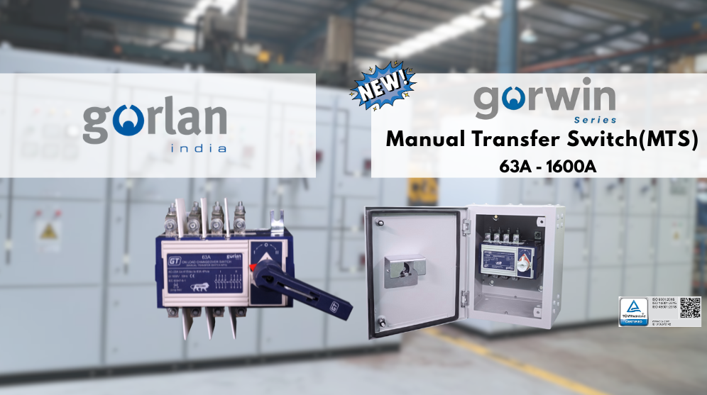 Manual transfer switch for safe and controlled power source switching
